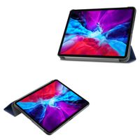 imoshion Coque tablette Trifold Apple iPad Pro 12.9 (2020) / iPad Pro 12.9 (2018) - Bleu foncé