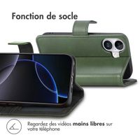imoshion Étui de télephone portefeuille Apple iPhone 17 - Vert