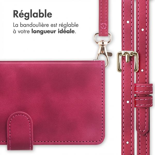 imoshion Etui de télephone portefeuille avec cordon Apple iPhone 17e / 16e - Rouge
