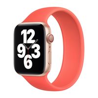 Apple Bracelet Boucle unique en Silicone Apple Watch | 44/45/46/49 mm - Taille 10 - Pink Citrus
