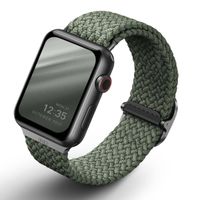 Uniq Bracelet tressé Aspen Apple Watch Series 1 á 10 / SE / Ultra (2) (44/45/46/49 mm) - Vert Cyprès