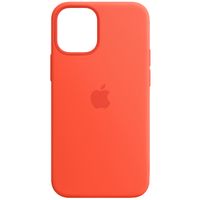 Apple Coque en silicone MagSafe Apple iPhone 12 Mini - Electric Orange