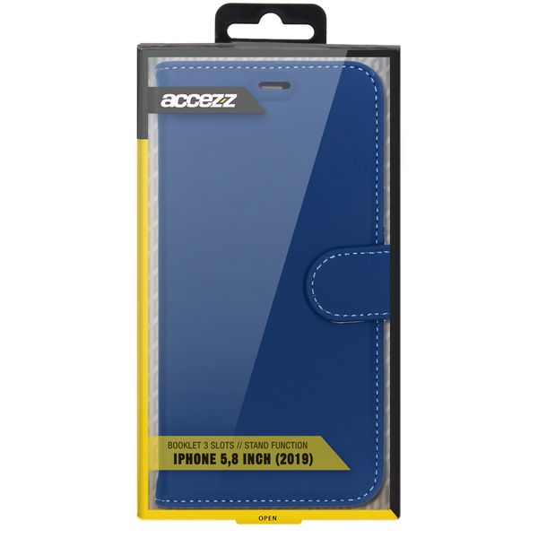 Accezz Étui de téléphone Wallet iPhone 11 Pro - Bleu