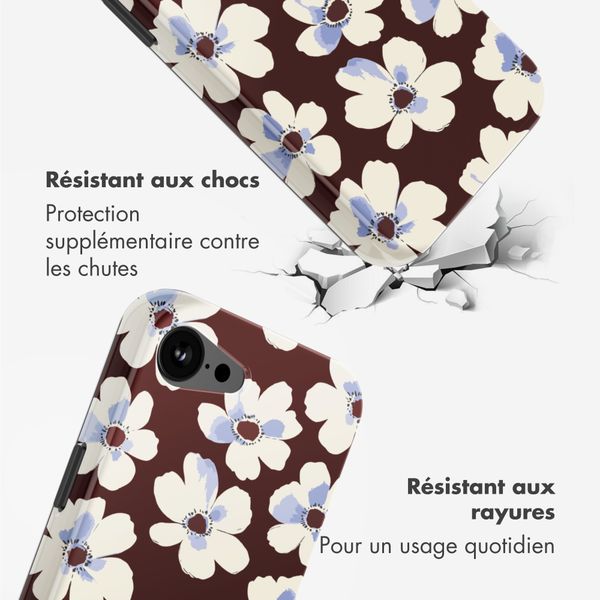 Selencia Coque arrière Vivid avec MagSafe Apple iPhone 16e - Choco Flower Pop