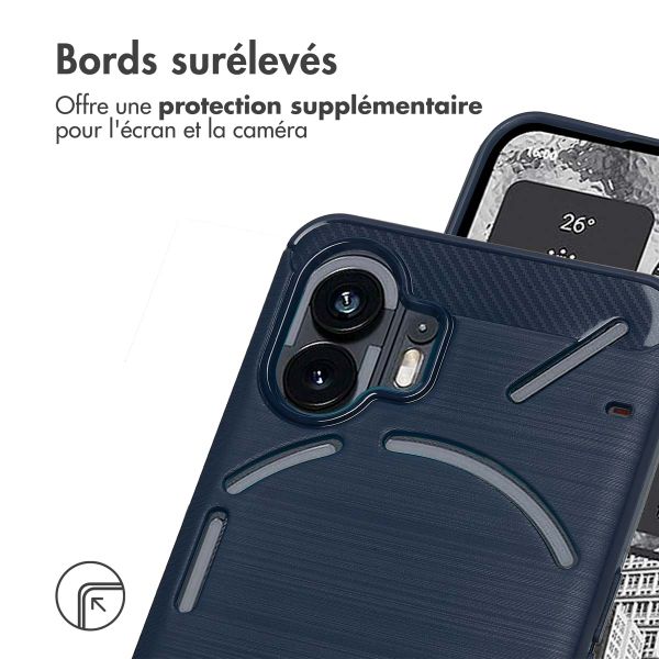 imoshion Coque Brushed Nothing Phone (2) - Bleu foncé