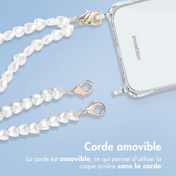 imoshion Coque avec dragonne + ﻿bracelet iPhone 14 - Perles cœurs