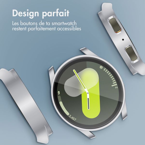 imoshion Coque rigide à couverture complète Samsung Galaxy Watch 7 - 40 mm - Argent