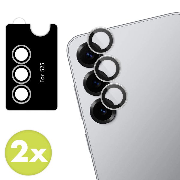 imoshion Lot de 2 protections d'objectif de caméra Samsung Galaxy S25 - Silver Shadow