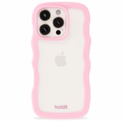 Holdit Coque Wavy Apple iPhone 16 Pro Max - Transparent / Pink