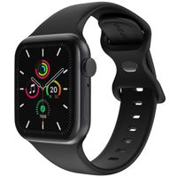 imoshion Bracelet en silicone⁺ Apple Watch Series 1 á 9 / SE (38/40/41 mm) | Series 10 (42 mm) - Noir - Taille S/M