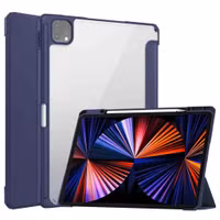 imoshion Coque tablette rigide Trifold Apple iPad Pro 12.9 (2018/2020/2021/2022) - Bleu foncé