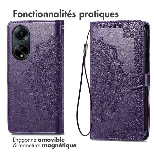 imoshion Etui de télephone Mandala Oppo A98 - Violet