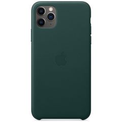 Apple Coque en cuir pour Apple iPhone 11 Pro Max - Vert forêt