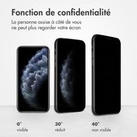 Accezz Protection d'écran en verre trempé Privacy Apple iPhone 11 Pro / Xs / X