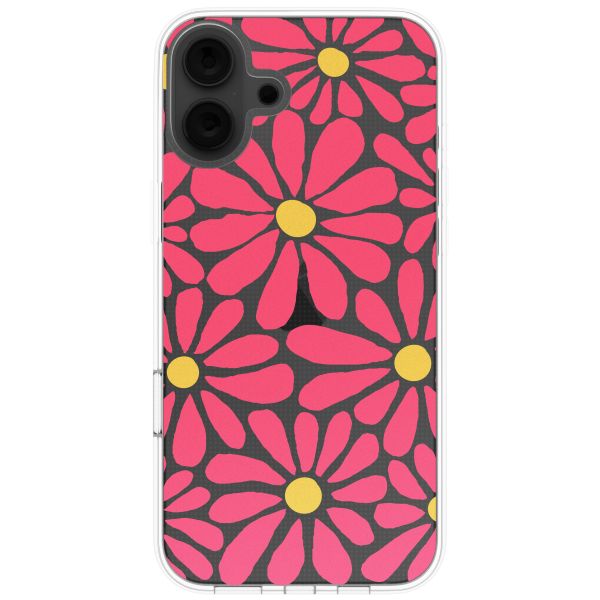 imoshion Coque design pour iPhone 16 - Dusty Rose Flowers Connect