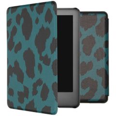 imoshion ﻿Design Slim Hard Sleepcover Amazon Kindle 10 - Green Leopard