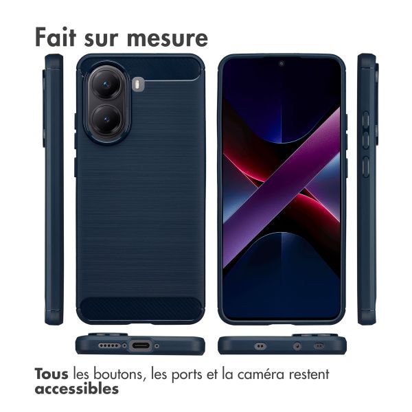imoshion Coque Brushed Xiaomi Poco X7 Pro - Bleu foncé