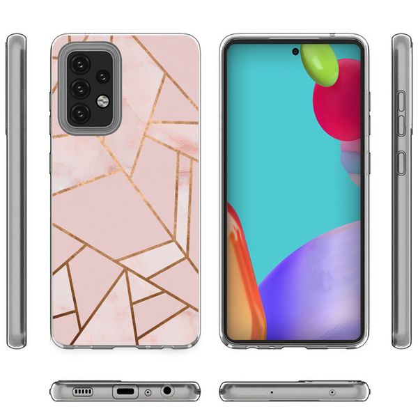 imoshion Coque Design pour Samsung Galaxy A52(s) (5G/4G) - Pink Graphic