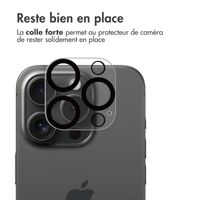 imoshion Protection Caméra en verre trempé 2 Pack Apple iPhone 16 Pro / 16 Pro Max - Noir