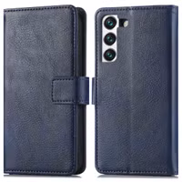imoshion Étui de téléphone portefeuille Luxe Samsung Galaxy S22 - Bleu foncé