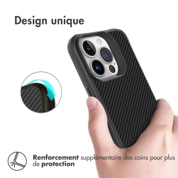 imoshion Coque Rugged Hybrid Carbon Apple iPhone 13 Pro - Noir