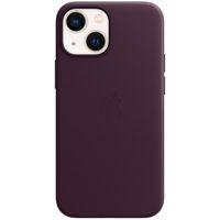 Apple Coque Leather MagSafe Apple iPhone 13 Mini - Dark Cherry