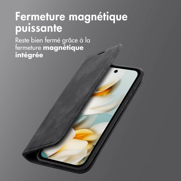 imoshion Étui de téléphone portefeuille Slim Google Pixel 9A - Noir