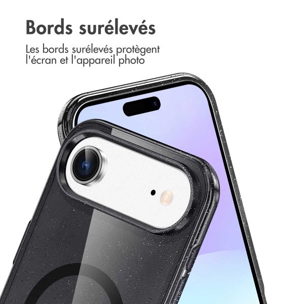 imoshion Coque Pailletée avec MagSafe Apple iPhone Air - Noir