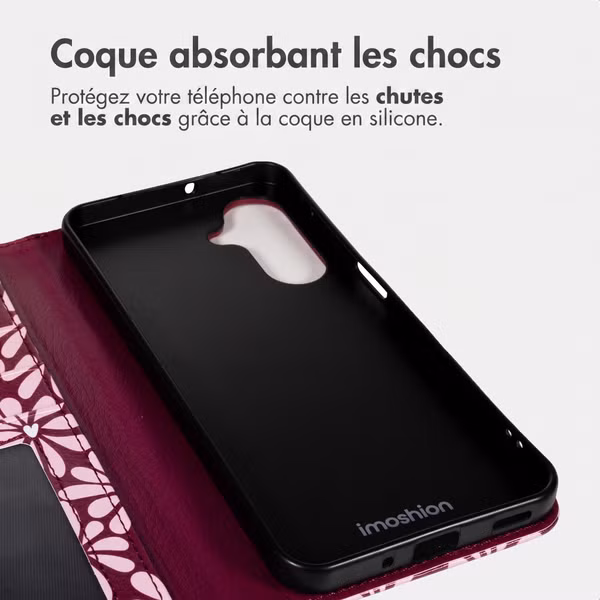 imoshion Étui de télephone portefeuille Design Samsung Galaxy A17 (5G) / (4G) - Bloom Love Blush