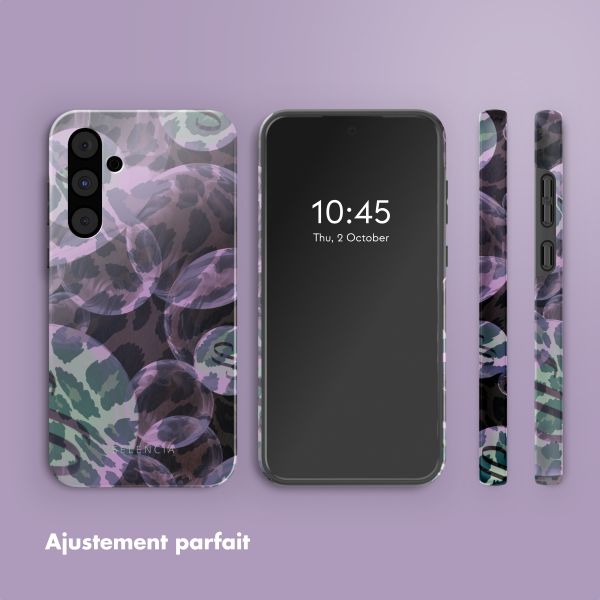 Selencia Coque arrière Vivid Samsung Galaxy A55 - Leo Bubble Green