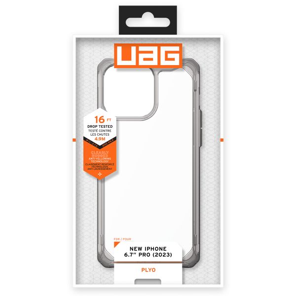 UAG Coque Plyo Apple iPhone 15 Pro Max - Ash Clear