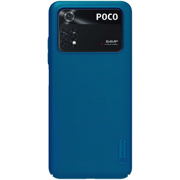 Nillkin Coque Super Frosted Shield Xiaomi Poco M4 Pro 5G - Bleu