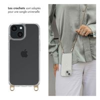 Selencia Coque arrière avec crochets amovibles Apple iPhone 15 - Transparent
