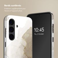 Selencia Coque arrière Vivid Samsung Galaxy S24 - Marble Light Brown