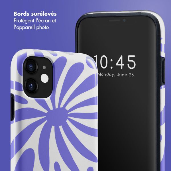 Selencia Coque arrière Vivid Apple iPhone 11 - Modern Bloom Sapphire Blue