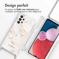 imoshion Coque Design avec cordon Samsung Galaxy A13 (4G) - White Marble