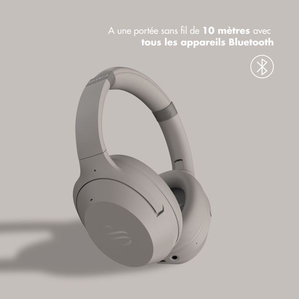 Selencia Urban Play Casque sans fil - Réduction active du bruit (ANC) - Avec étui de rangement - Cosy Grey