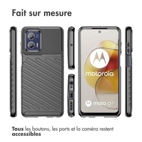 imoshion Coque arrière Thunder Motorola Moto G73 - Noir