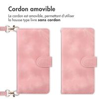 imoshion Etui de télephone portefeuille avec cordon Apple iPhone 13 - Rose