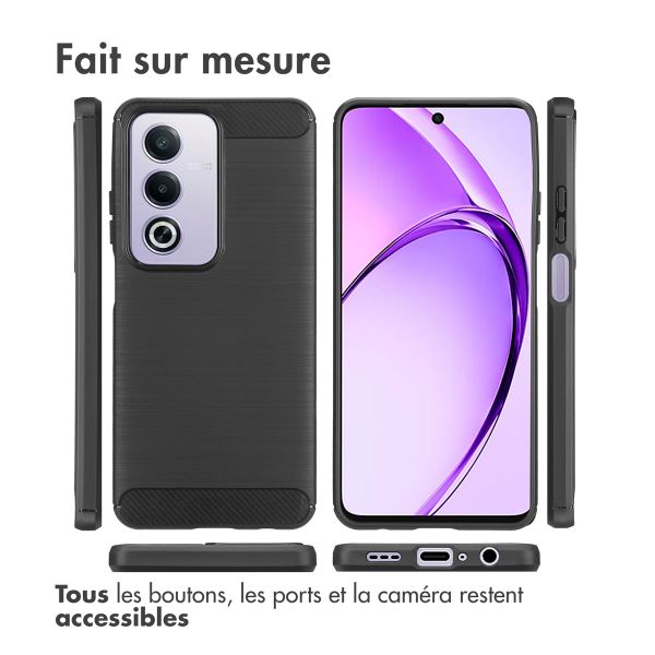 imoshion Coque Brushed Oppo A80 5G - Noir