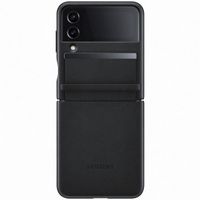 Samsung Original Coque en cuir Galaxy Z Flip 4 - Black