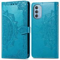 imoshion Etui de téléphone portefeuille Mandala Motorola Moto G51 - Turquoise