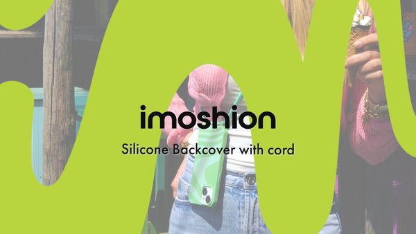 imoshion Coque design en silicone avec cordon Samsung Galaxy A22 (5G) - Sky Black
