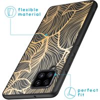 imoshion Coque Design Samsung Galaxy A42 - Feuilles / Noir