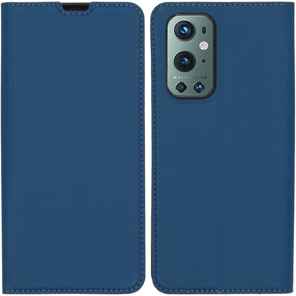 imoshion Étui de téléphone Slim Folio OnePlus 9 Pro - Bleu Foncé