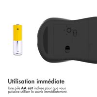 Accezz Souris sans fil - Bluetooth / Adaptateur USB-A - Gris