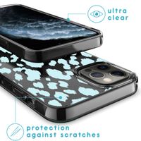 imoshion Coque Design iPhone 12 (Pro) - Léopard - Bleu