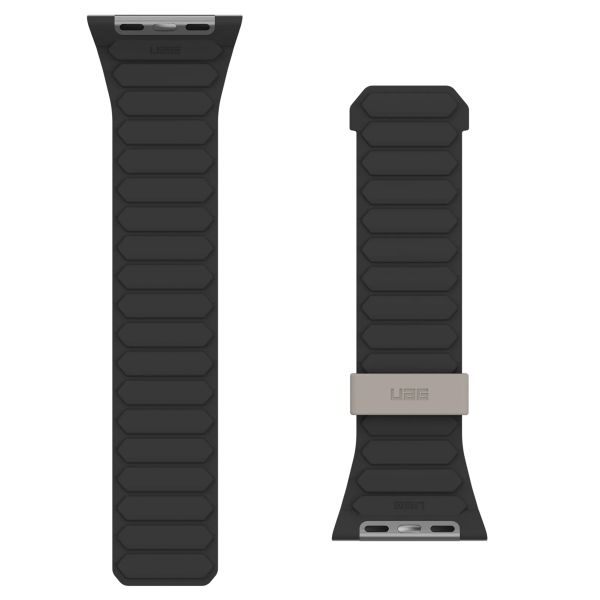 UAG Pathfinder | Bracelet en silicone réversible pour l'Apple Watch Series 1 à 10 / SE / Ultra (2) (44/45/46/49 mm) - Noir/Titane