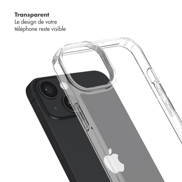 Selencia Coque arrière avec crochets amovibles Apple iPhone 14 - Transparent
