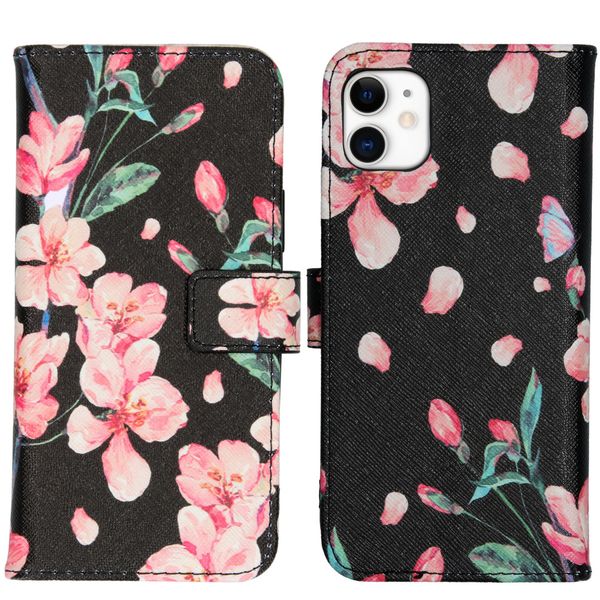 imoshion Coque silicone design iPhone 11 - Blossom Watercolor Black